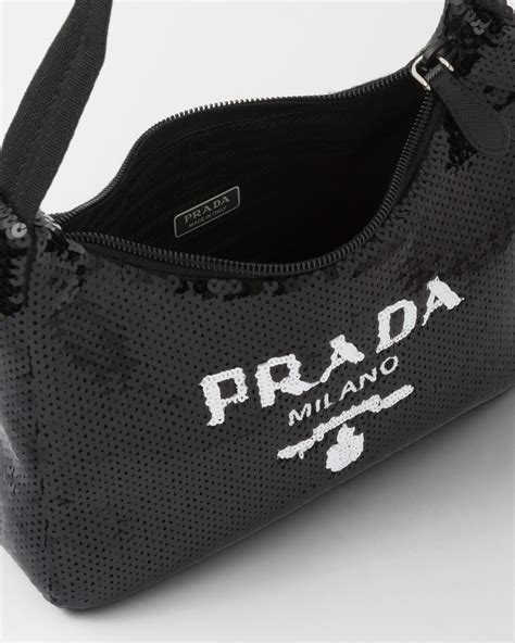 prada sequin bag black|prada sequin shoulder bag.